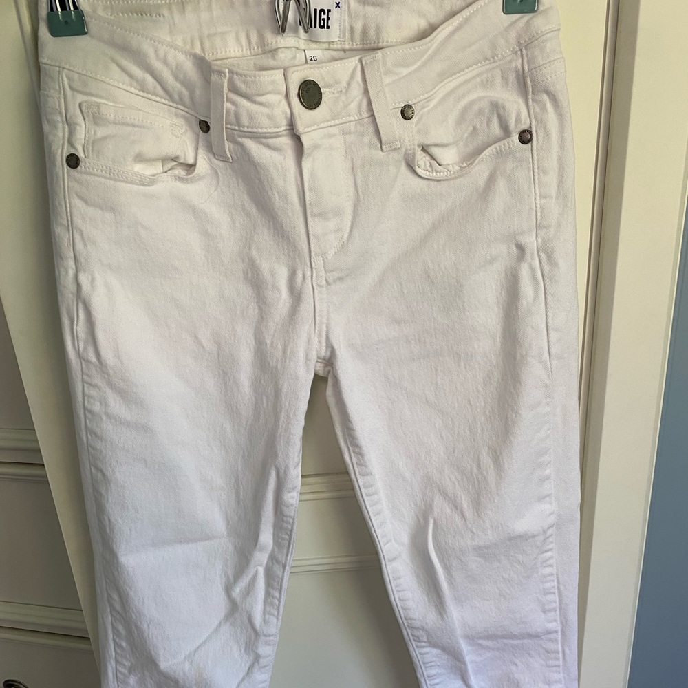 PAIGE White Jeans- Size 26